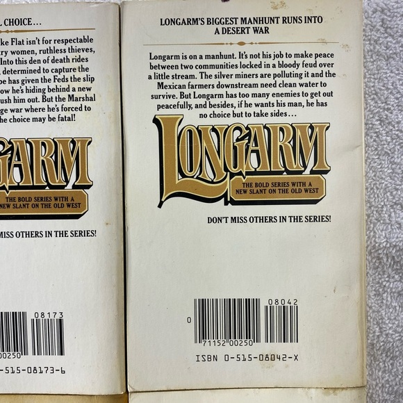 Vintage Longarm Action Western Romance Novel x4 - Picture 8 of 14